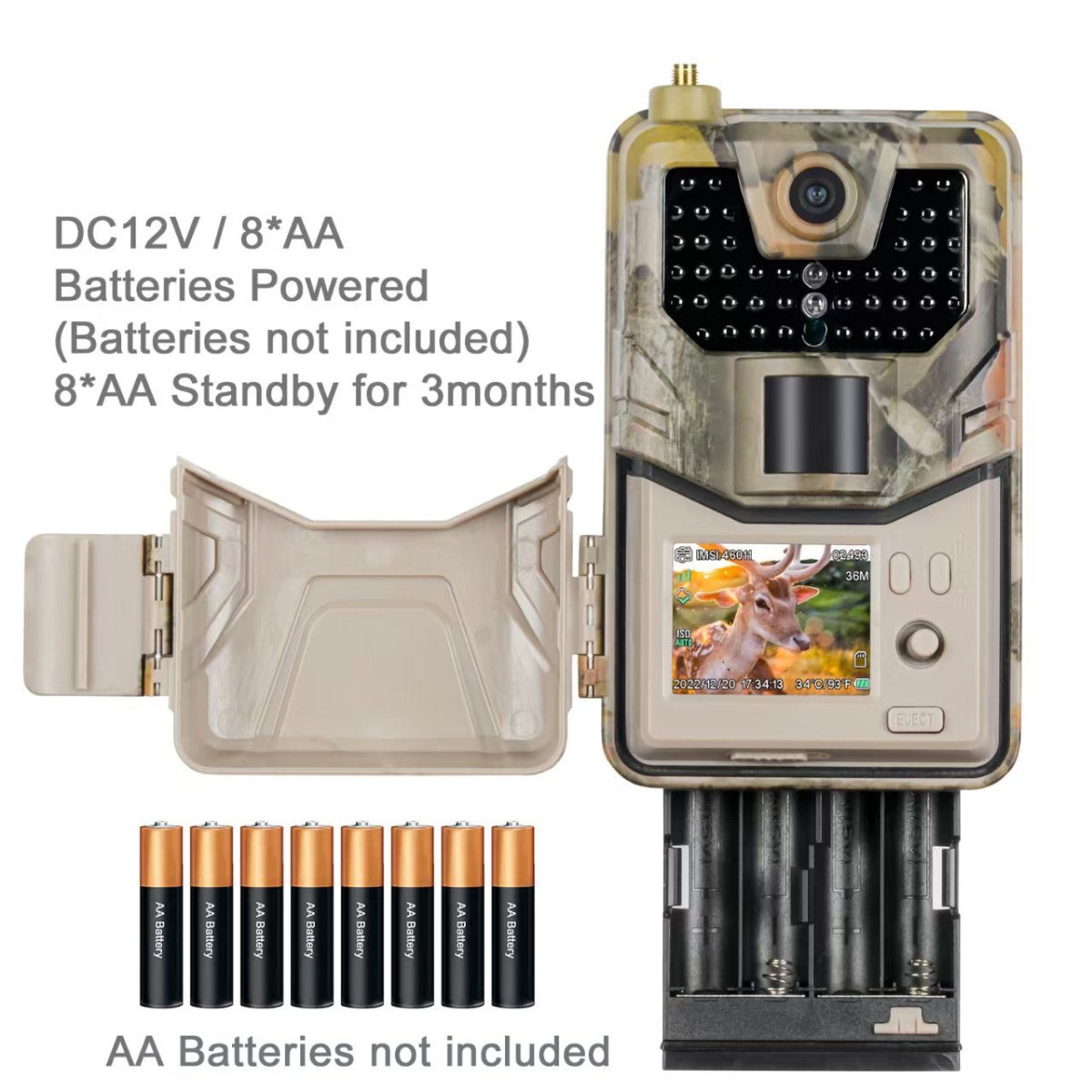 Macaméradechasse Caméra de Chasse 4G HC900 – Alertes Instantanées sur Mobile