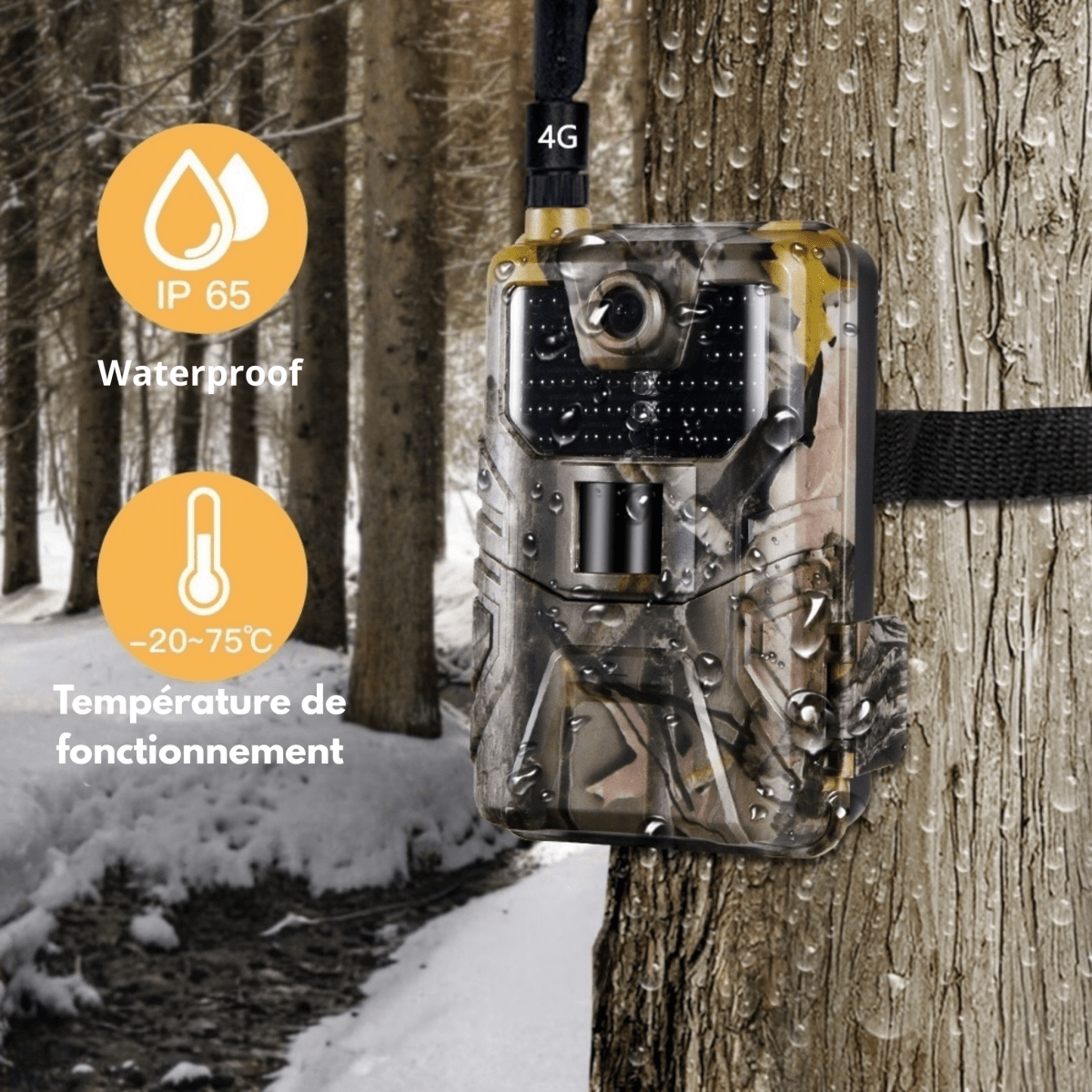 Macaméradechasse Caméra de Chasse 4G HC900 – Alertes Instantanées sur Mobile