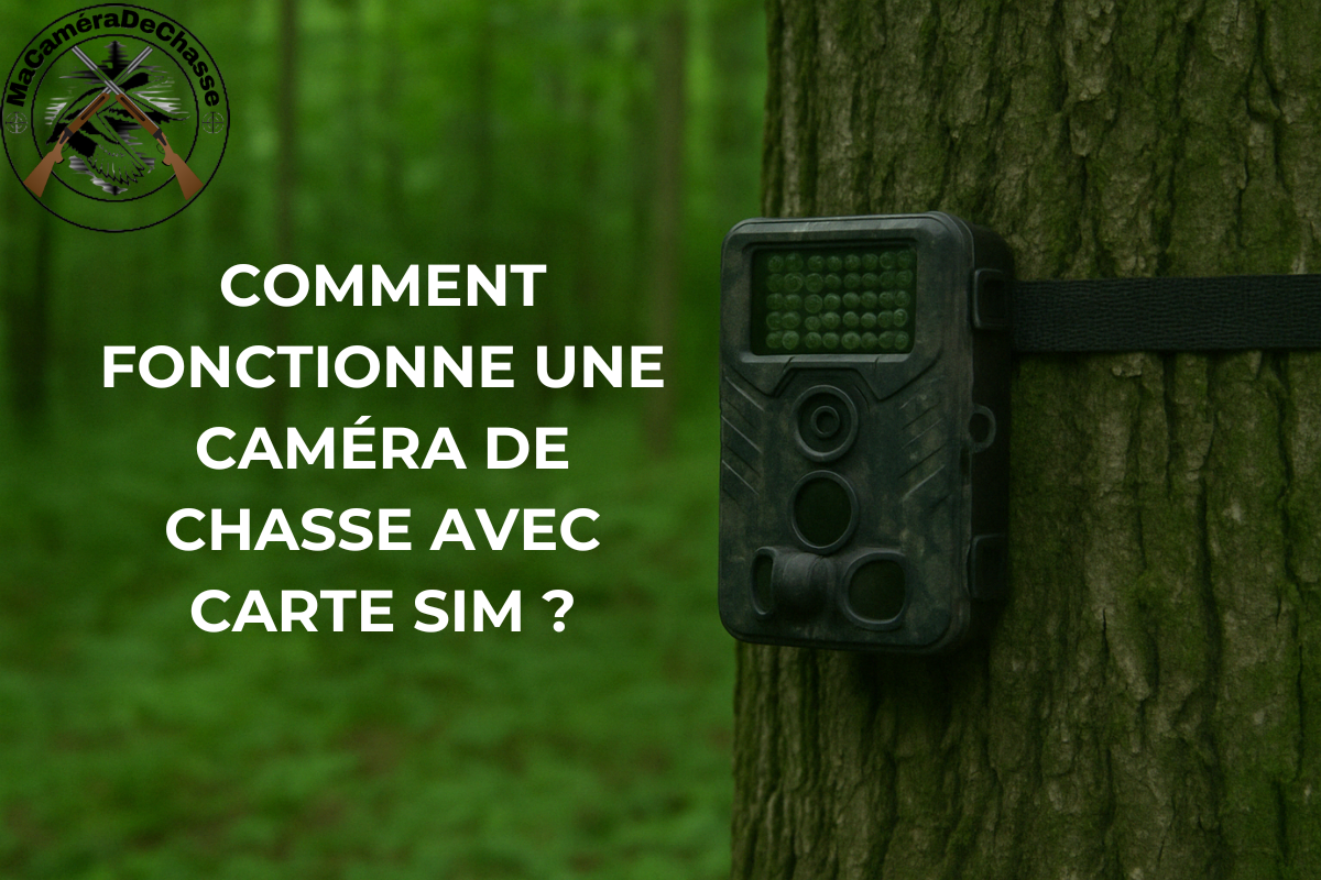 caméra de chasse 4G installée en forêt avec transmission des images à distance