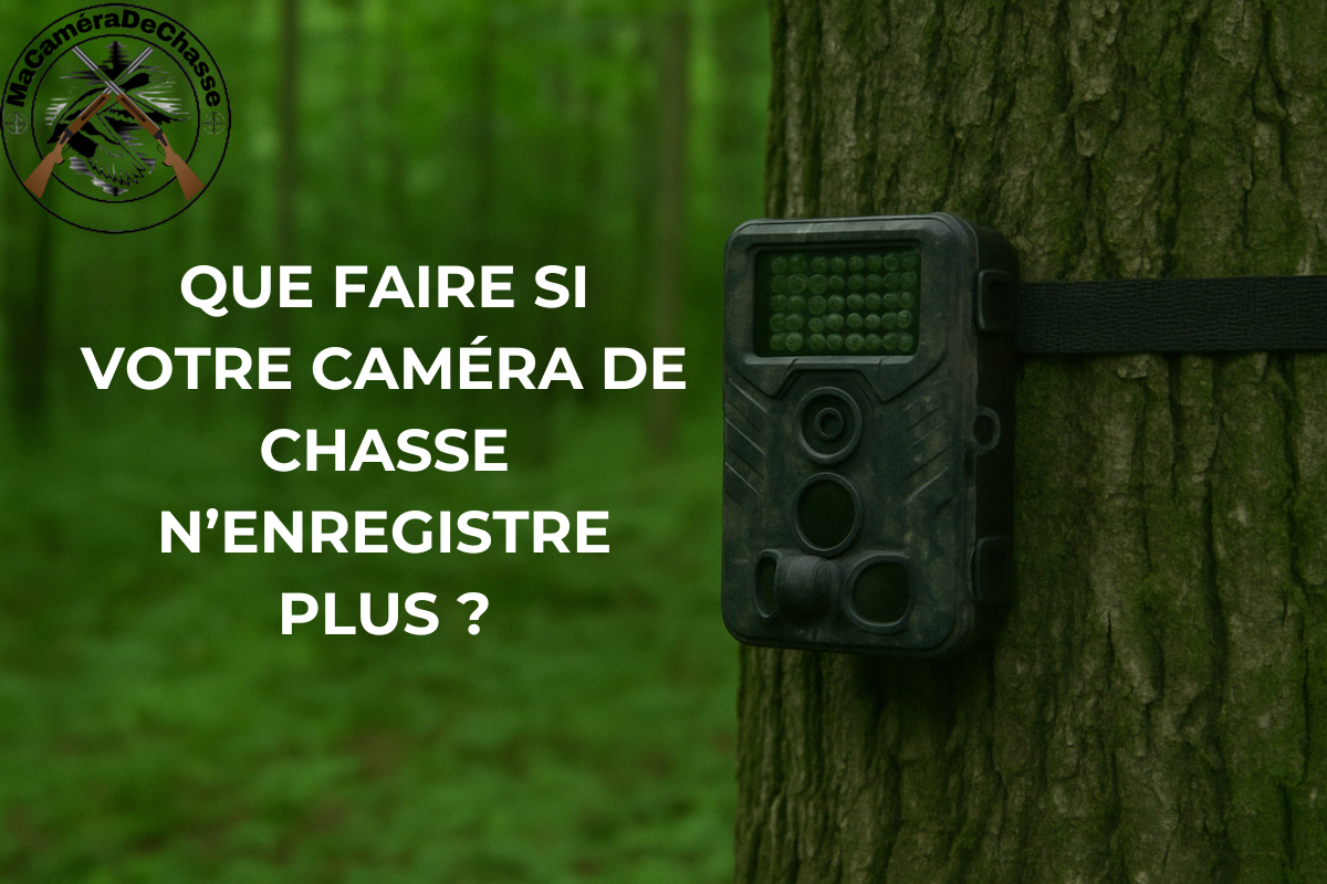 caméra de chasse sur un arbre avec sujet de blog - que faire si votre caméra de chasse bug
